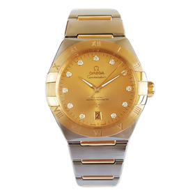 【95新】OMEGA 欧米茄131.20.39.20.58.001天文台认证同轴自动机械机芯日期显示39MM（男款）星座系列精钢/18K黄金310326NJT33