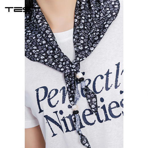 夏上新侧边褶皱设计遮肉显高百搭T恤1262025 商品图3