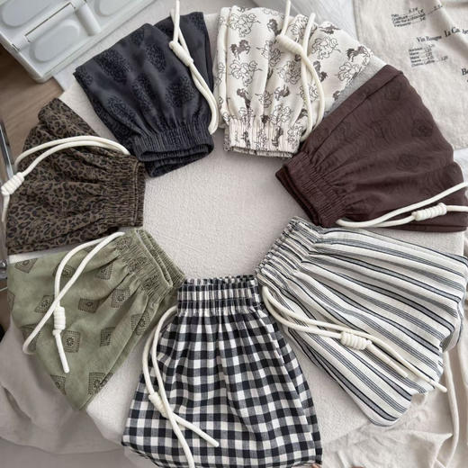 【曼龙严选】39.9任选2件‼️2026夏款儿童苎 麻森系防蚊裤自带天然 凉感念物理防蚊不闷汗 商品图1