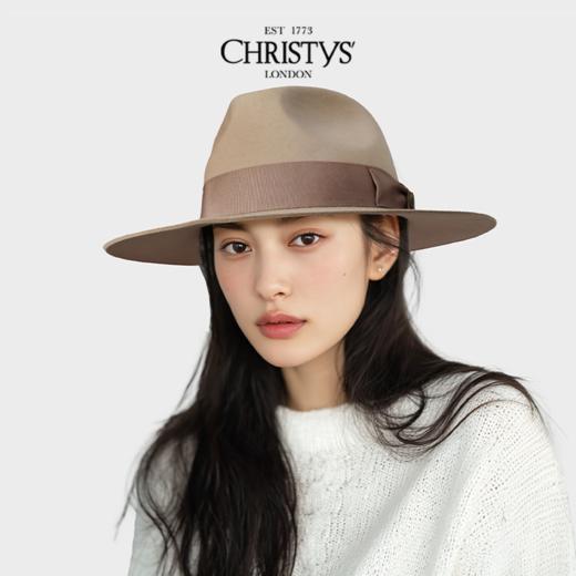【英国王室御用品牌】Christys羊毛Fedora费多拉帽蝴蝶结徽章款 商品图3