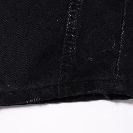 SDSA男装2026新款轻奢刷漆涂鸦印花阔腿牛仔裤日系复古宽松直筒裤 商品图4