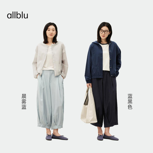 【夏Vol.3】allblu女装“夏日裤装的透气配方”26春夏【桉树亚麻】宽松八分裤ZY 商品图3