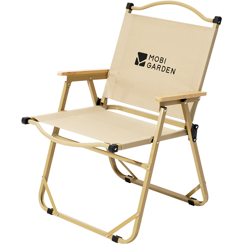 【积分兑换】牧高笛 山川折叠椅户外露营高背椅 NX22665038高背椅 细沙黄