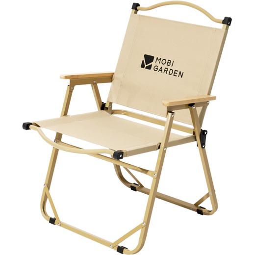 【积分兑换】牧高笛 山川折叠椅户外露营高背椅 NX22665038高背椅 细沙黄 商品图0