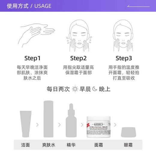 【Kiehl's/科颜氏】高保湿面霜 125ml*2 秋冬补水囤货装（下单后72h发货） 商品图4