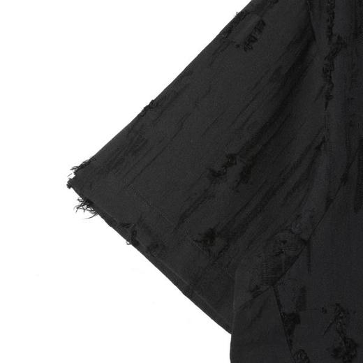 SDSA男装2026新款高贵轻奢潮牌磨破磨毛设计翻领短袖衬衫百搭舒适 商品图2