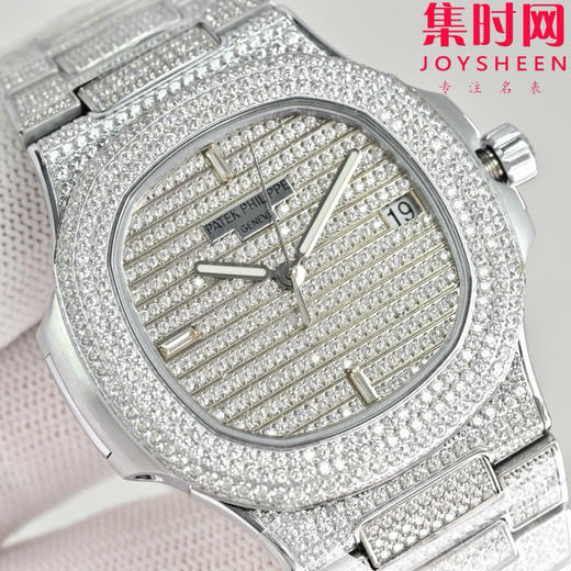 PDF百达翡丽 鹦鹉螺满天星5719系列 满钻鹦鹉螺 男士腕表 Nautilus 5719系列奢华满钻腕表 商品图3