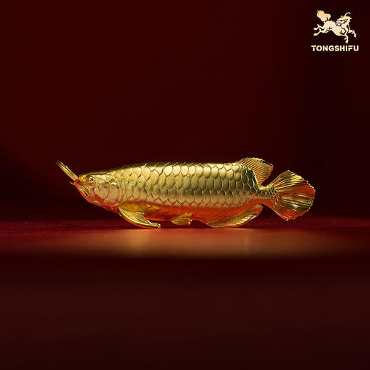 铜师傅《衔宝金麟》金龙鱼铜摆件 客厅办公室装饰品搬迁开业礼物 商品图0