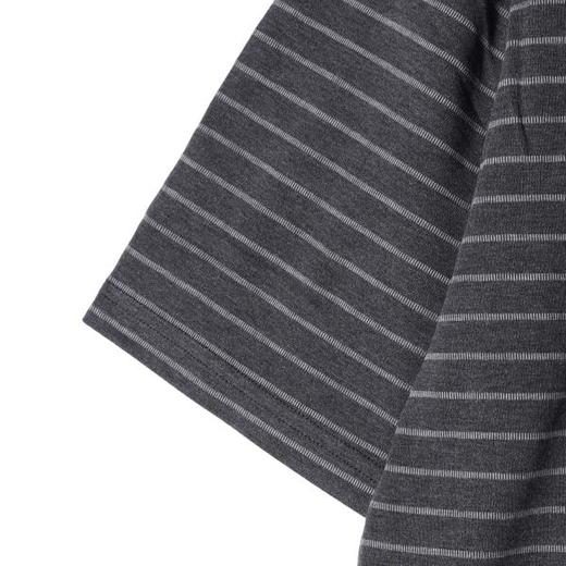 SDSA男装2026新款高贵轻奢细条纹短袖T恤宽松重磅圆领休闲上衣 商品图2