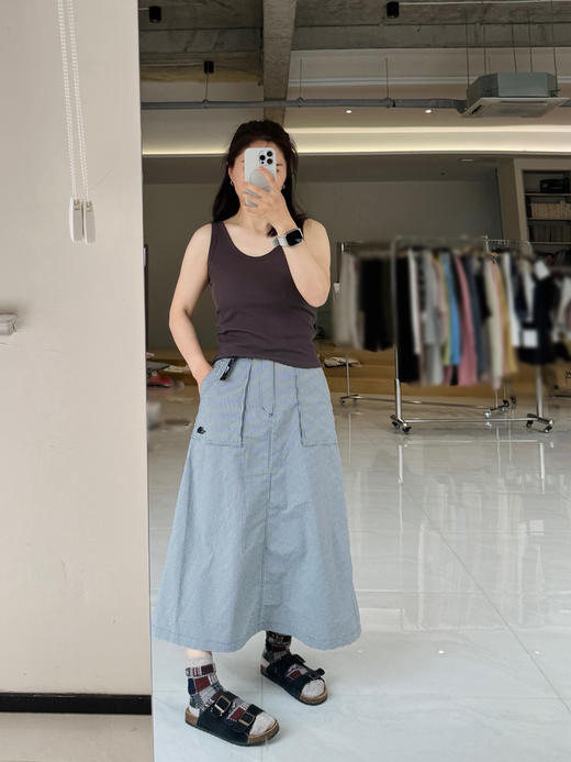 26夏薄-显瘦高腰-北*面千鸟格半裙【包邮+三天无理由退换】 商品图9