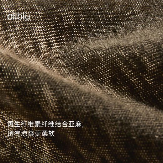 allblu女装“透气凉爽”26夏季新品【柔扶亚麻】箱型T恤上衣 商品图1
