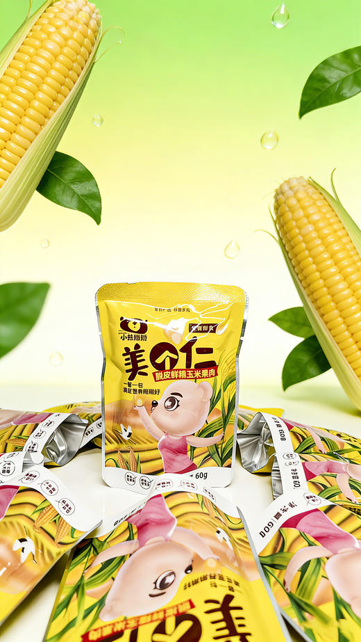 小熊掰掰脱皮鲜糯玉米果肉 商品图4