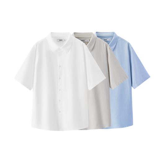 商场同款|森马短袖衬衫男夏季经典纯棉翻领上衣2026新款日常通勤 商品图4