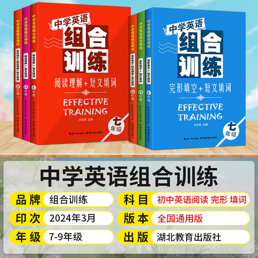 2026新版中学英语组合训练七八九年级阅读理解短文填词完形填空 商品图1