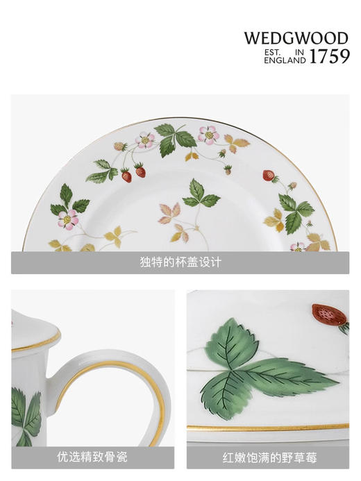 【WEDGWOOD】威基伍德 野草莓餐具组骨瓷餐盘菜盘西餐盘餐具碗 商品图2
