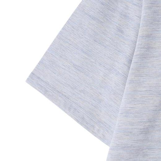 SDSA男装2026新款高贵轻奢领口三角缝线短袖T恤宽松圆领休闲上衣 商品图2