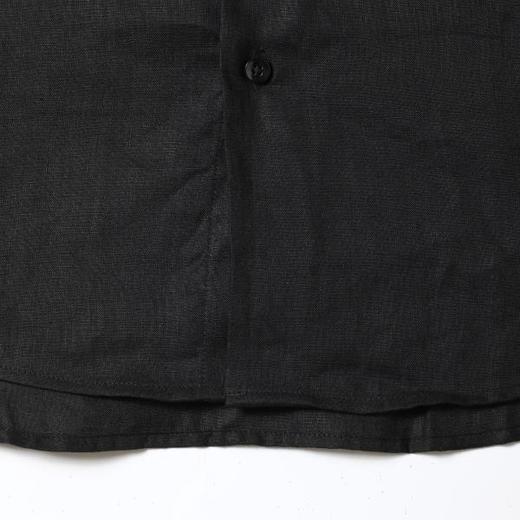 SDSA男装2026新款高贵轻奢时尚休闲纯色翻领长袖衬衫百搭宽松上衣 商品图3