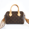 【95新】LV路易威登SPEEDY 系列M46222老花奶茶色肩带speedy20手提单肩包女士300326AK12 商品缩略图4