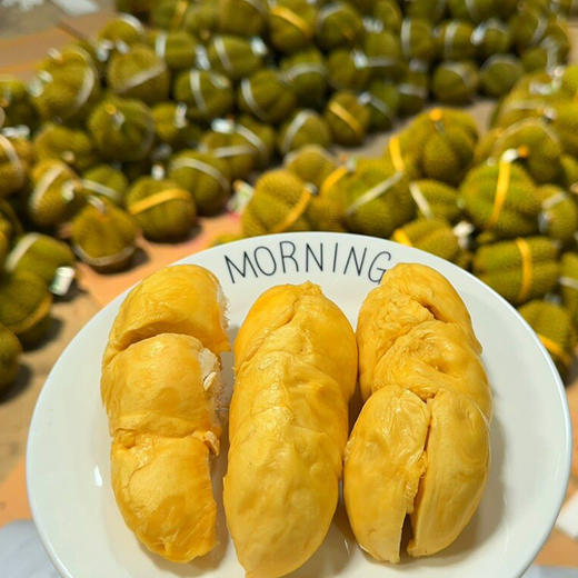 泰国进口甲仑榴莲当季新鲜水果口感纯正黄肉香甜软糯绵软柔滑包邮发货 商品图5