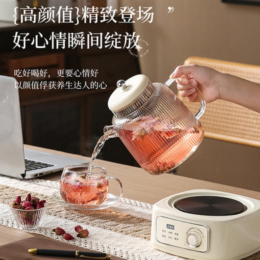 花茶壶米白色1.5升 商品图4