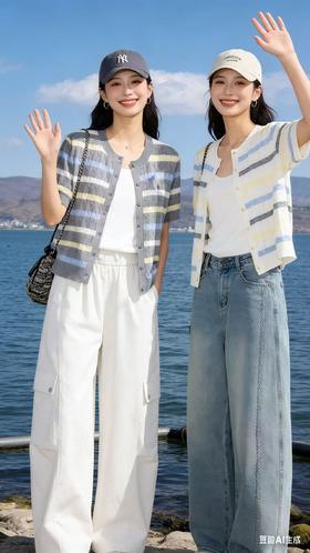 603037时尚休闲工装裤 裤脚可收缩成束脚裤