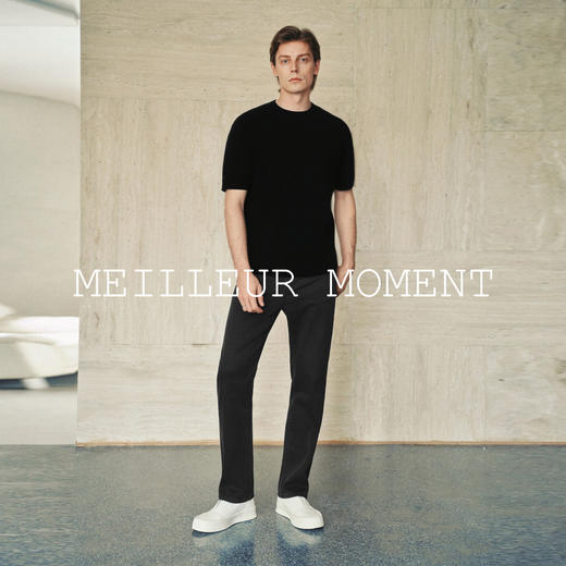 【男装】【商场同款】窦骁代言MM麦檬男装短袖圆领经典休闲低奢上衣T恤9H2130131 商品图1