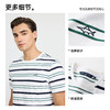 德鲨鲨鱼条纹短袖T恤男青年2026夏季新款棉质舒适打底上衣体恤衫 商品缩略图1