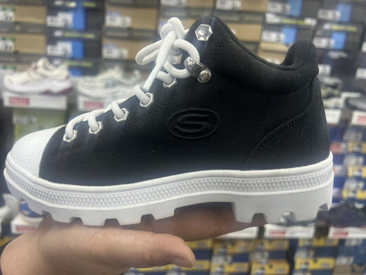 XY｜Skechers斯凯奇女子 Roadies低帮透气圆头帆布缓冲减震运动休闲鞋155109-bkw 商品图0