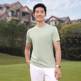 男女同款户外运动圆领T恤轻云纤维夏季透气宽松短袖上衣   HLS-GF81011