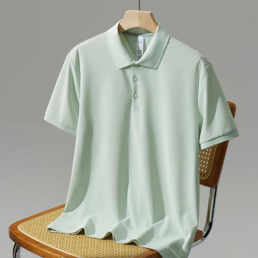 超导无痕珠地男女同款吸湿透气轻盈时尚日常通勤短袖翻领polo衫   HLS-GF81017# 商品图3
