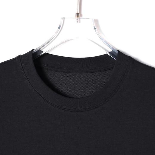 SDSA男装2026新款高贵轻奢韩系简约撞色刺绣线条圆领短袖T恤百搭 商品图2