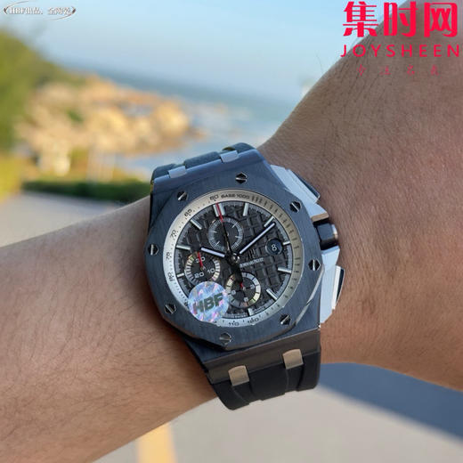 HBF爱彼皇家橡树离岸型26402陶瓷系列 黑陶瓷 男士腕表 表径44mm 7750改Cal.3126机 商品图5