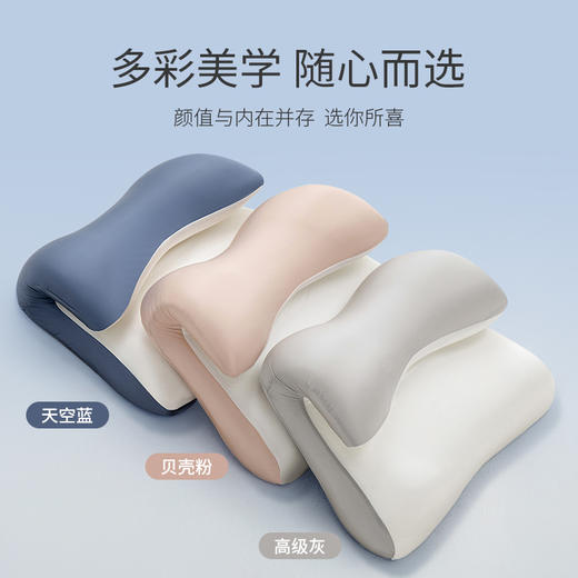 笙观相沐护颈深睡云翼枕 分区设计 人体工学曲线 太空记忆棉 舒适慢回弹 商品图7