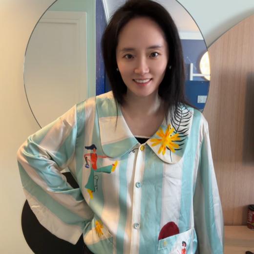 咕咕同款【晴屿Herbier Chic】/李兰迪·明星同款/SANGLUO热带岛睡衣套装桑蚕丝亲肤柔滑可外穿家居服春夏【19姆米素绉缎，100%桑蚕丝】03262815 商品图7