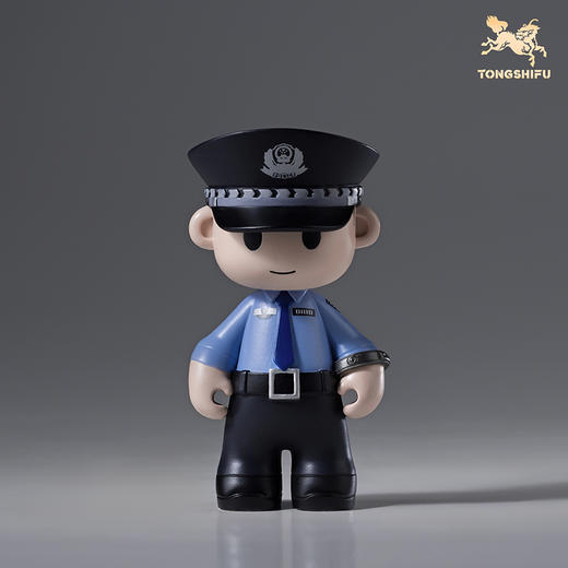 铜师傅《长安卫萌警系列》工位办公桌创意摆件 潮玩手办铜摆件 商品图3