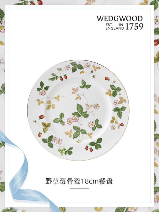 【WEDGWOOD】威基伍德 野草莓餐具组骨瓷餐盘菜盘西餐盘餐具碗 商品图1