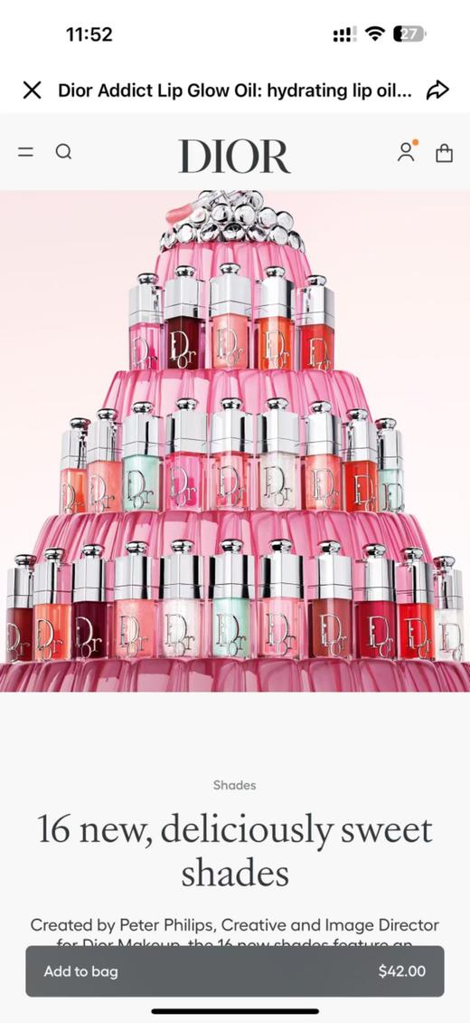 一店d 樶-新发售的魅惑系列润唇油 夯爆了！上嘴就是很有水光感的3D玻璃唇，涂上整个人都亮了起来，薄涂厚涂都美得令人窒息，而且它可以根据唇部ph值变色 
粉嘟嘟的，很闪很闪，直接嫩回18岁了 商品图0