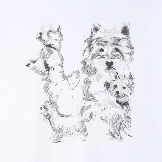 SDSA男装2026新款高贵轻奢潮牌素描小狗印花短袖T恤小众设计百搭 商品图4