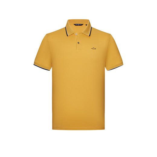 【桑蚕丝】德鲨灰色短袖上衣POLO衫男2026夏新款休闲短袖翻领T恤 商品图1