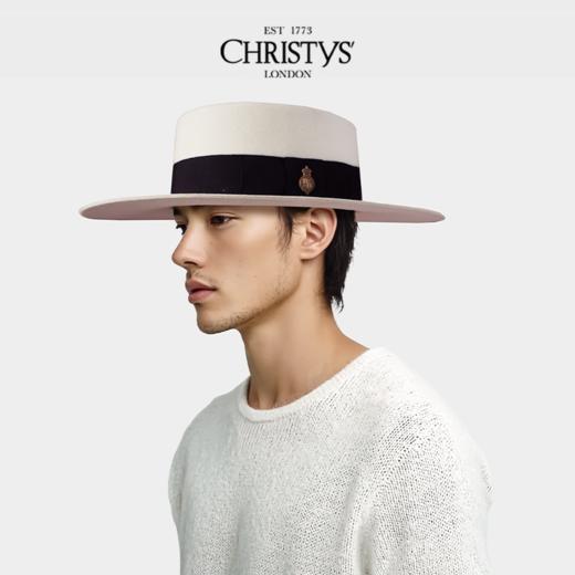 【英国王室御用品牌】Christys羊毛Canotier平顶康康帽徽章款 商品图6