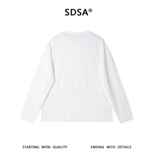 SDSA男装2026新款高贵轻奢半纽扣亨利领长袖T恤宽松圆领休闲上衣 商品图4
