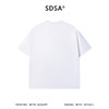 SDSA男装2026新款高贵轻奢美式简约趣味字母印花圆领短袖T恤百搭 商品缩略图1