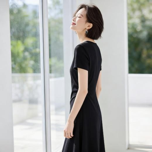 姹弥·简约风高级感小黑裙 |百搭显瘦，飘逸有型，小个子微胖姐妹穿都时髦高级 商品图8
