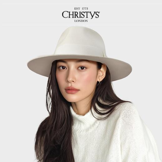【英国王室御用品牌】Christys羊毛Fedora费多拉帽蝴蝶结徽章款 商品图0