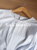 专柜实拍【小众设计！】拉夏贝尔/La Chapelle蕾丝圆领拼接花边下摆褶皱系带无袖小衫简约净版薄上衣 商品缩略图4