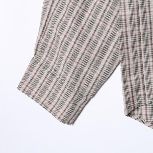 SDSA男装2026新款高贵轻奢格纹爱心刺绣长袖衬衫宽松翻领休闲上衣 商品图2