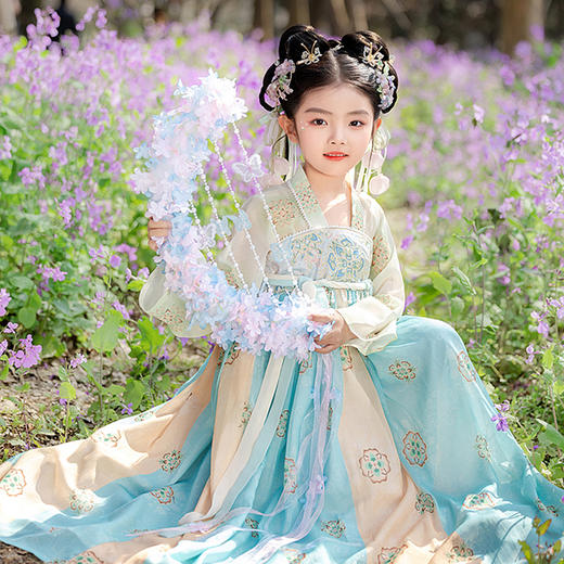 【团购】【苏城纪】汉服女童襦裙芍药 商品图5