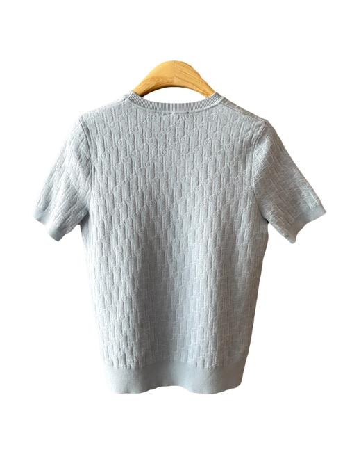 女款蝴蝶结修身短袖针织衫la010 商品图1