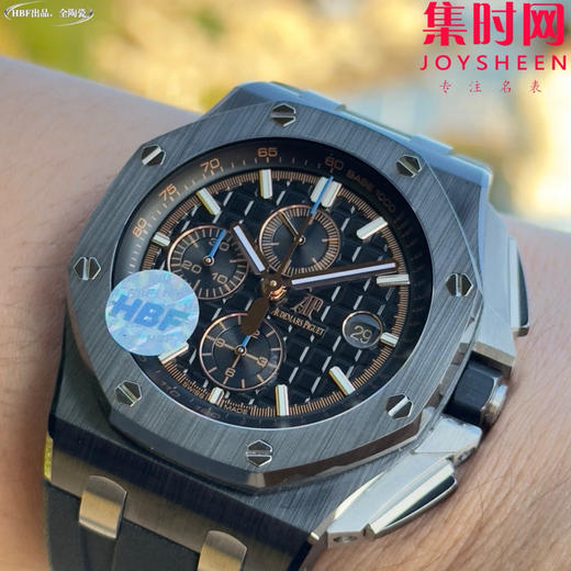 HBF爱彼皇家橡树离岸型26405陶瓷系列 26402黑陶瓷 男士腕表 表径44mm 7750改Cal.3126机 商品图6