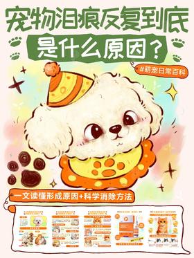 【科普小知识】毛孩子反复泪痕怎么办😭原因找到了❗️